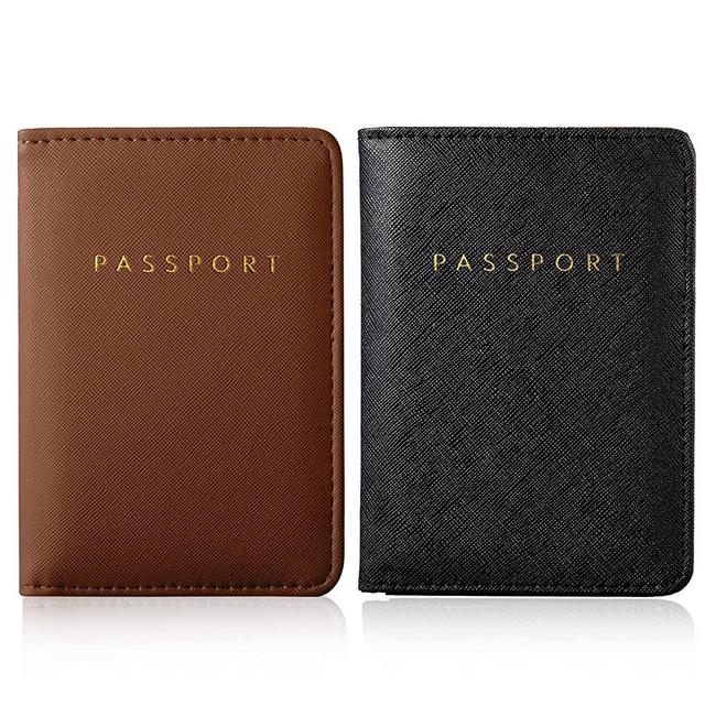 2 Pieces Bridal Passport Covers Holder Travel Wallet Passport Case
