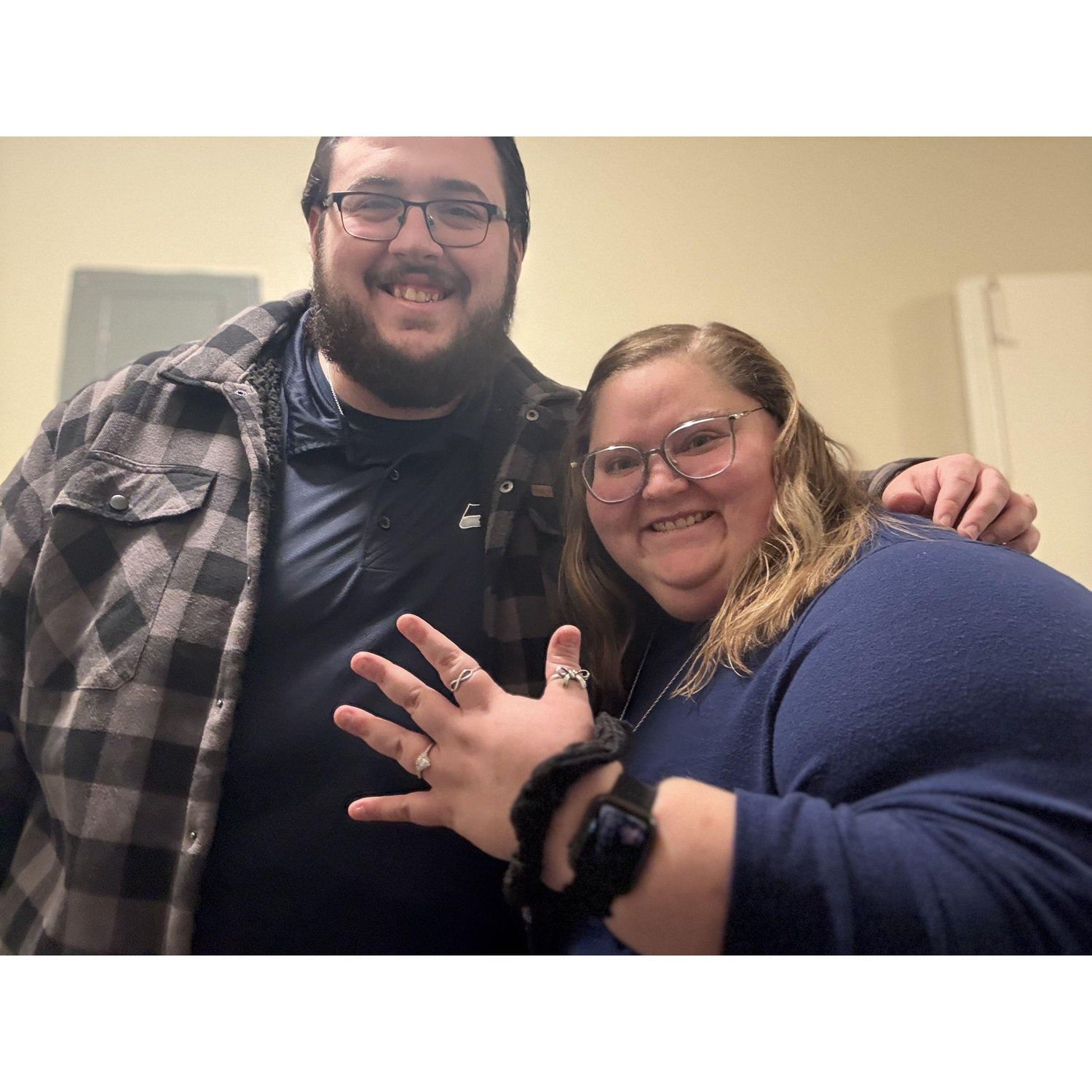 This is the morning after Manny and Clydos got engaged. Their engagement started January 5th, 2025, the night before Manny’s 24th birthday.