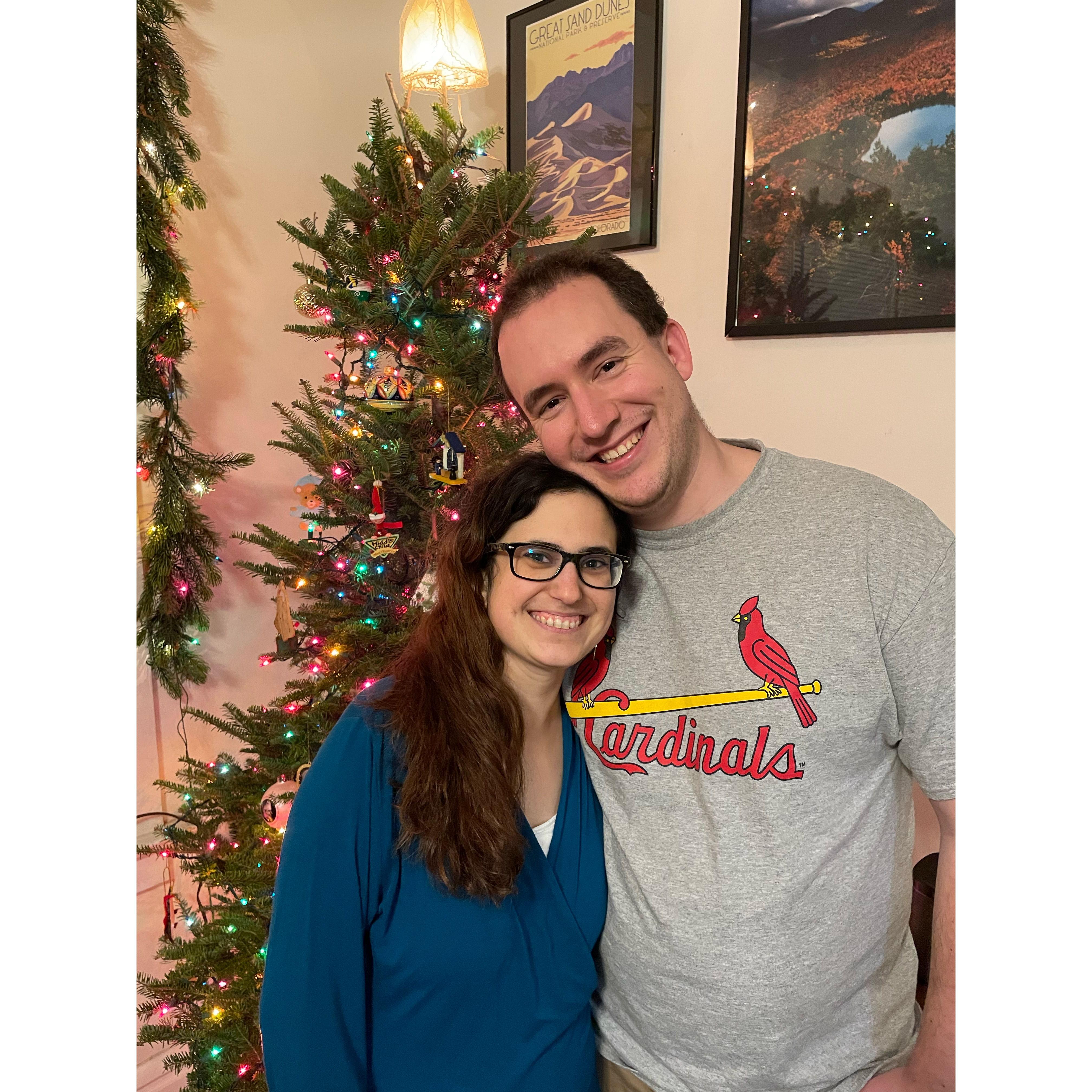 Christmas 2021, where we threw everyone for a loop. Jess has cancer. Andy is donating a kidney in a couple weeks. But we're dating!!!