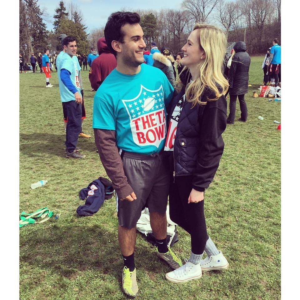Kelley's sorority's philanthropy in college - flag football!