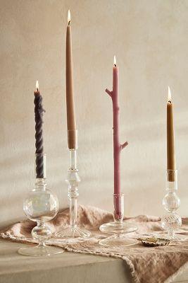 Iridescent Geo Glass Candlestick