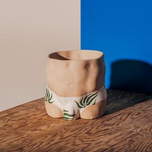 Group Partner Planter - Light Leaves Boy