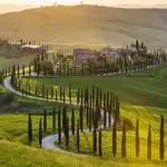 Drive from Florence to Siena, Tuscany