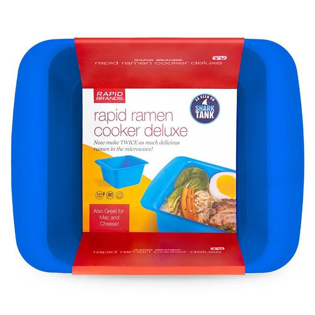 Rapid Ramen Cooker Deluxe | Microwave 2 Packs of Ramen in 3 Minutes | Perfect for Dorm, Small Kitchen, or Office | Dishwasher-Safe, Microwaveable, & BPA-Free