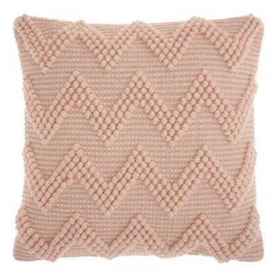 Washed Rose Chevron Throw Pillow - Mina Victory