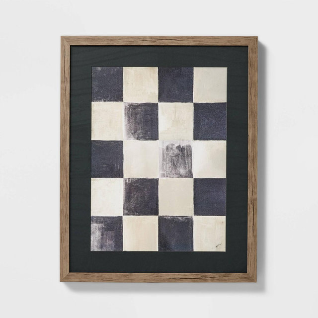 16" x 20" Checkerboard Framed Wall Art - Threshold™ designed with Studio McGee