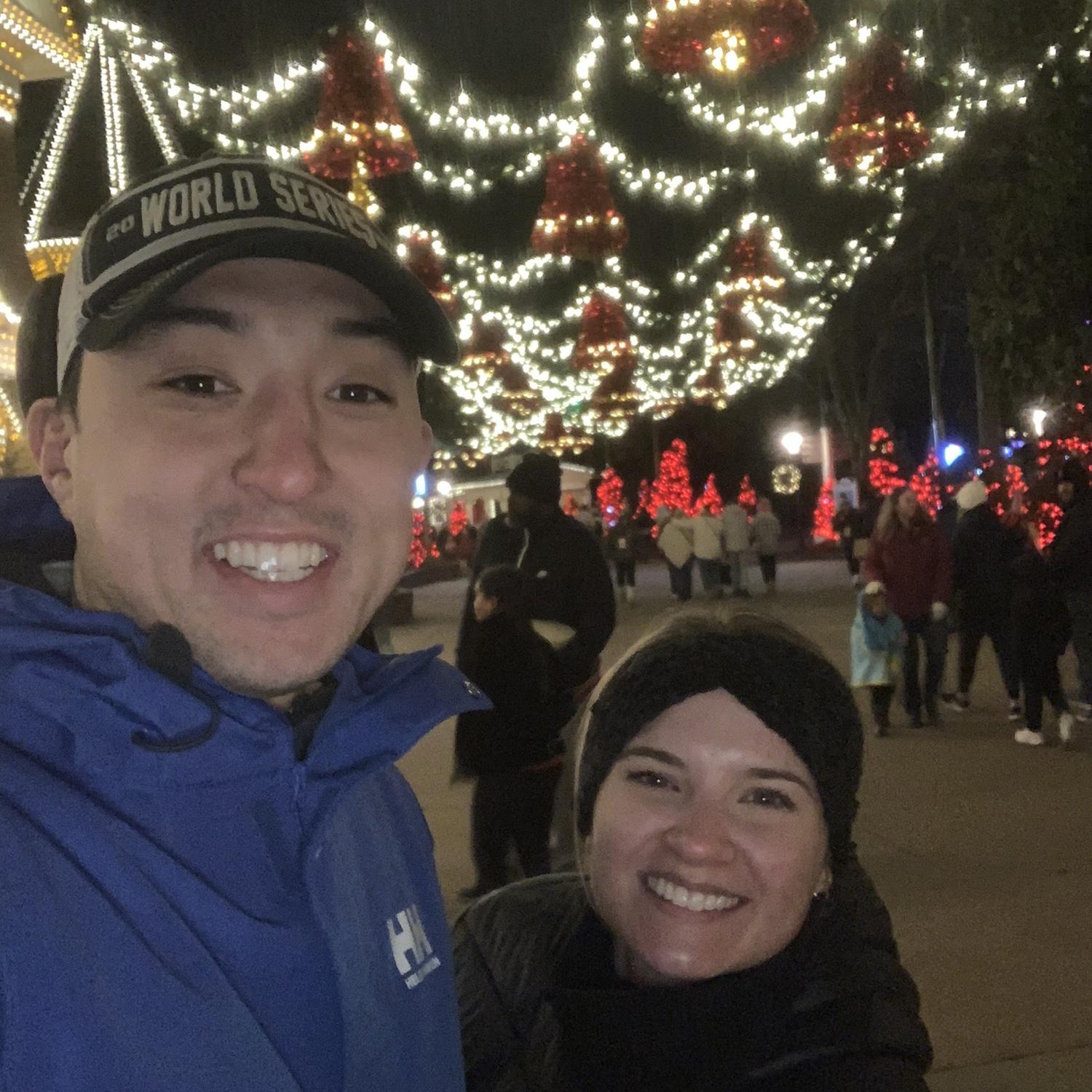 Froze our booties off at Dollywood!