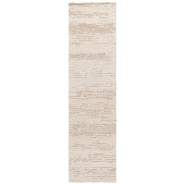 Ebony EBN914 Handmade Tufted Runner Rug - Beige - 2'-3" X 9' - Safavieh