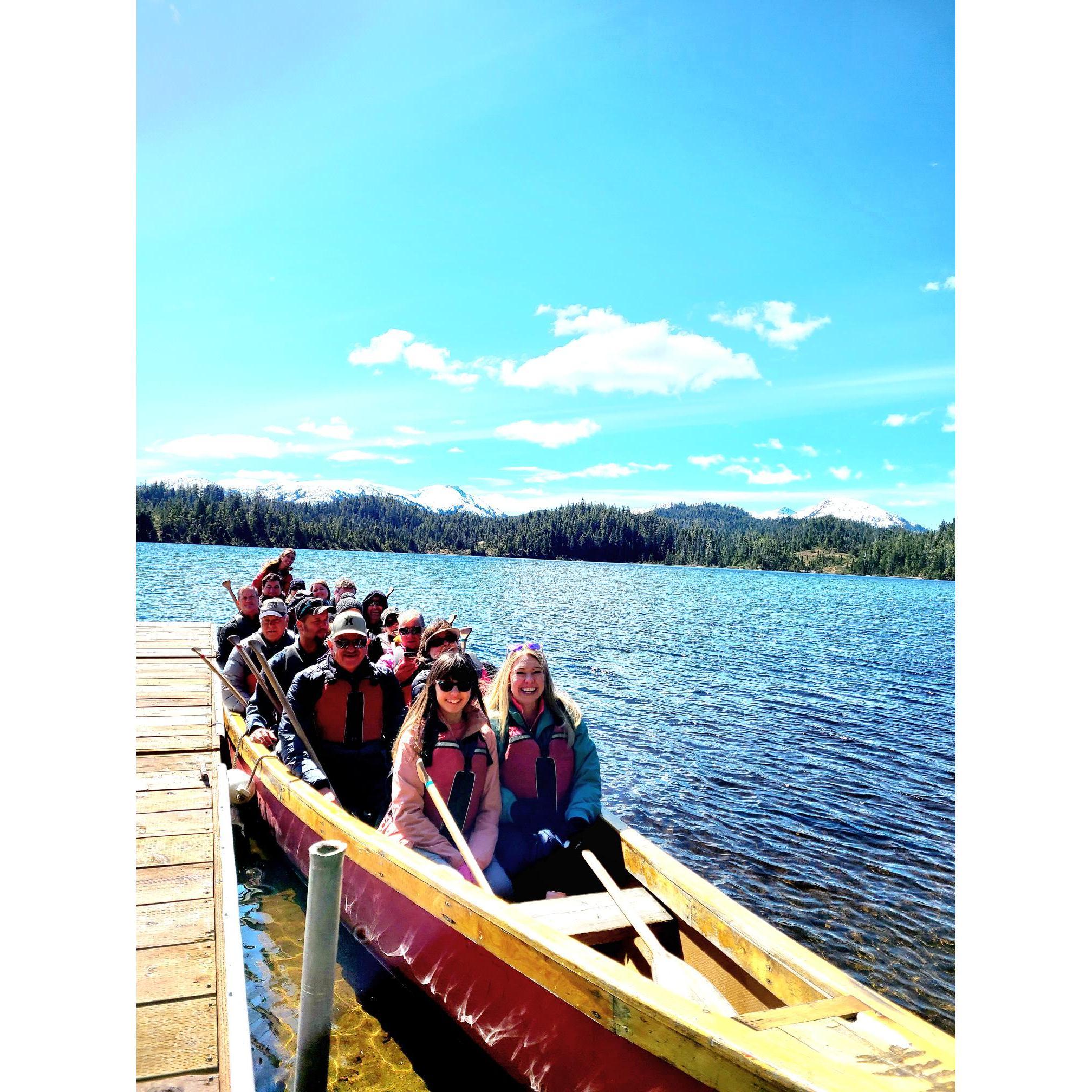 Row, row, row across the lake!