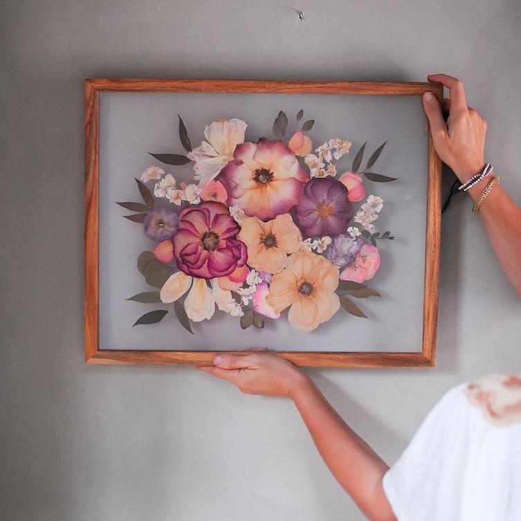 Pressed Flower Frame - from White Poppy Preservation