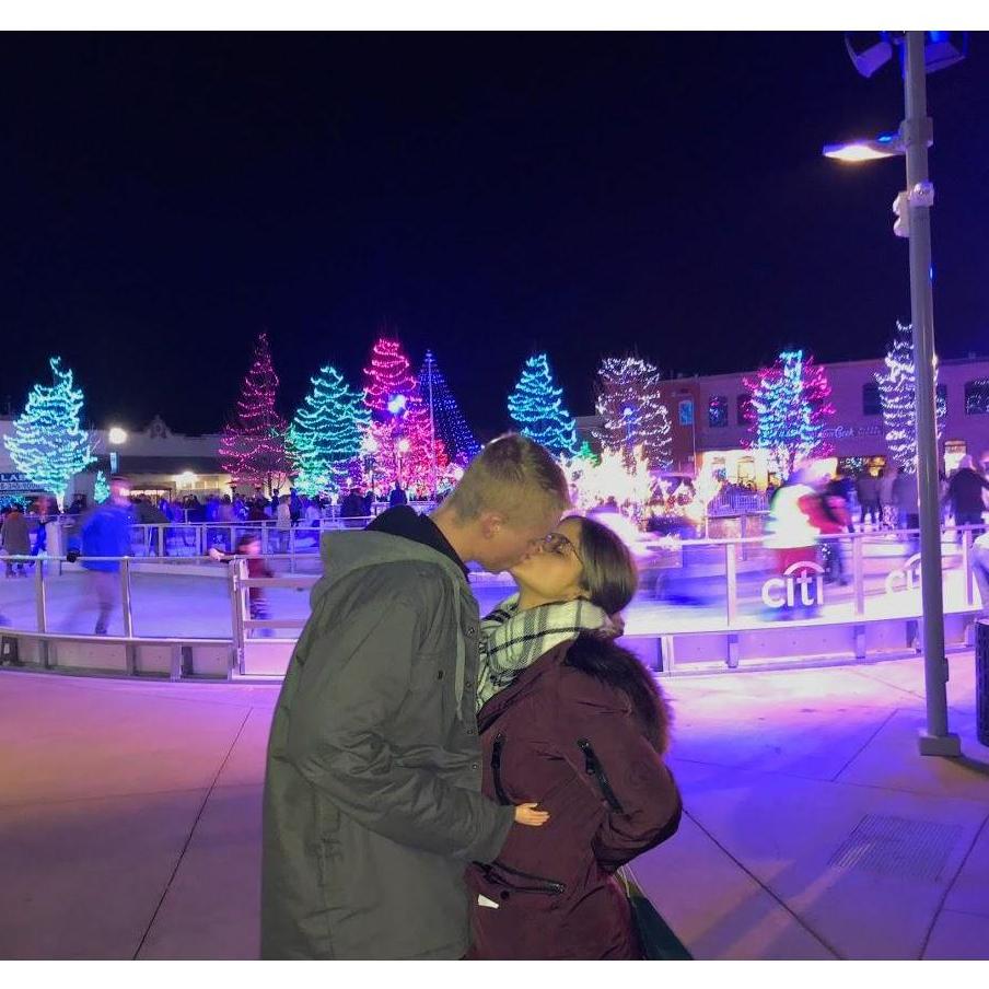 The night before he proposed we went to go look at the Christmas lights in Caldwell, Idaho