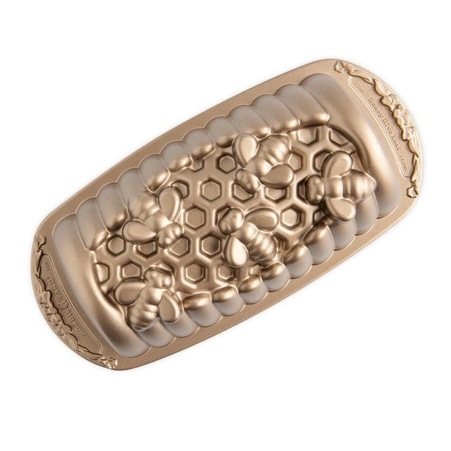 Nordic Ware Honey Hive Loaf, 6 Cup, Toffee