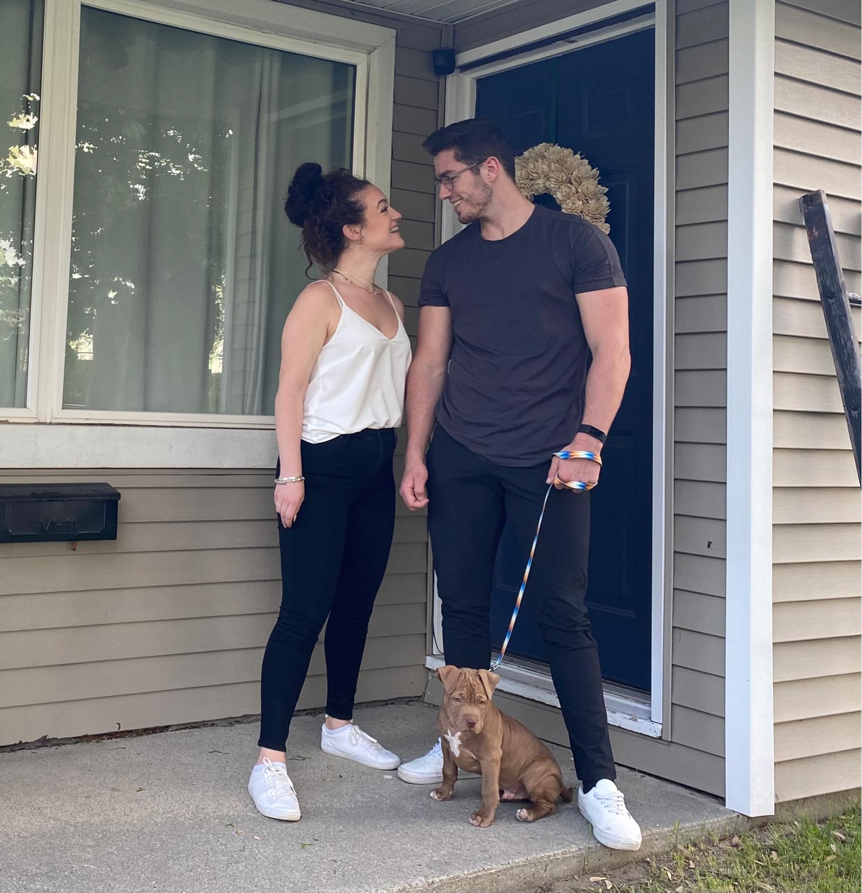 May 2021 -  First family picture with Benny 🐶