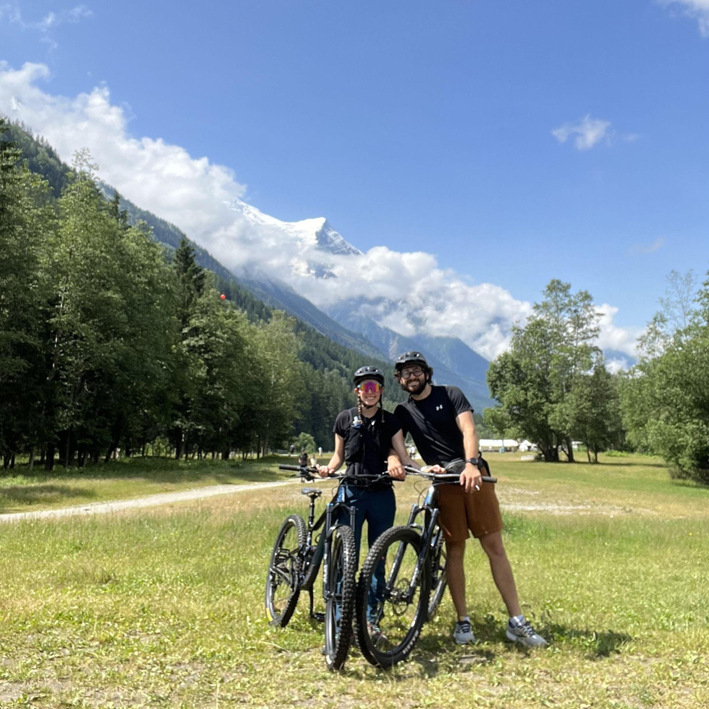 Biking in Chamonix, France
