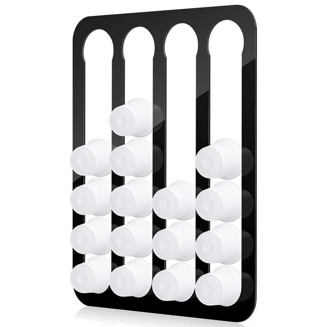 K Cup Coffee Pod Holder, Space Saving K Cup Holder, Acrylic Coffee Pod Storage for Keurig Kcups, Adhesive Coffee Pod Organizer, Compatible with 24 Kcup Pods Capsule