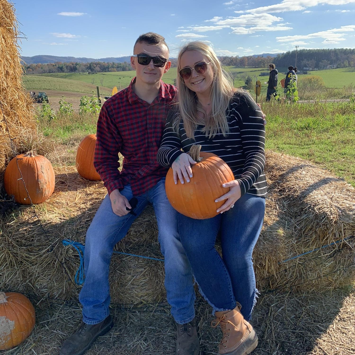 Our first annual date to the Sinkland Farms pumpkin patch in Fall of 2020