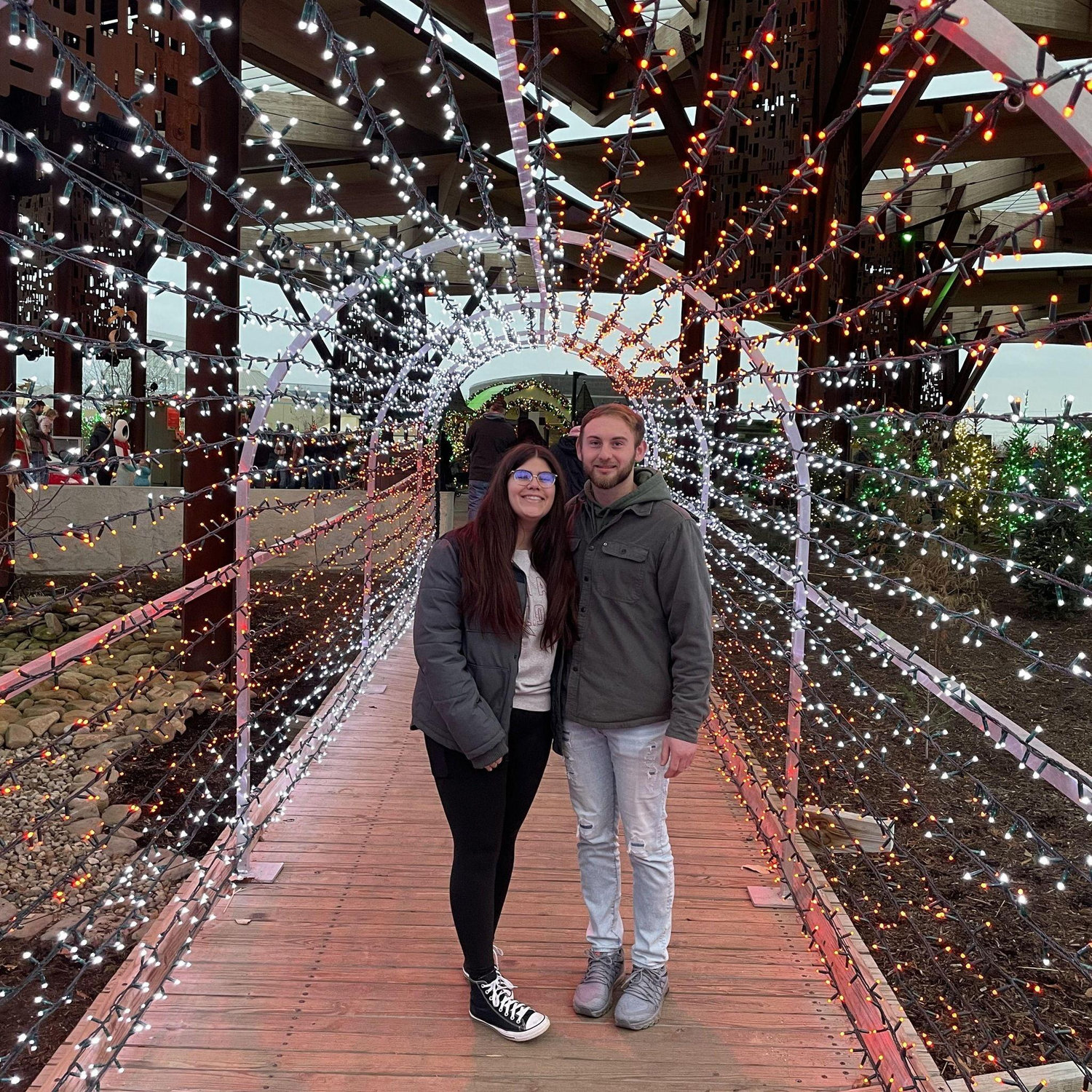 Our first holiday season spent together, Christmas at the Zoo!