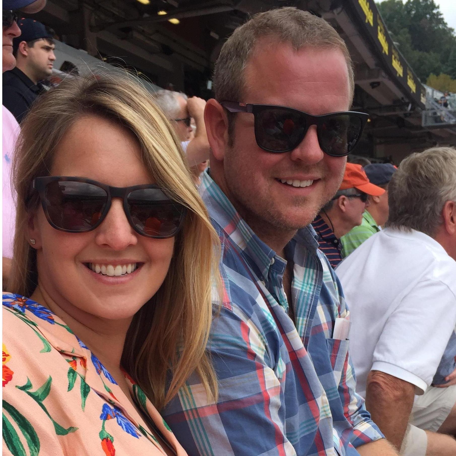 Cheering on the Hoos!