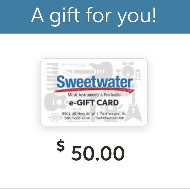 Sweetwater Giftcard