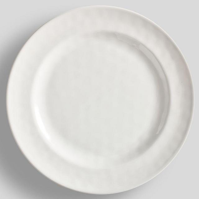 Caterer's Box Outdoor Melamine Dinner Plates, Set of 12 - White