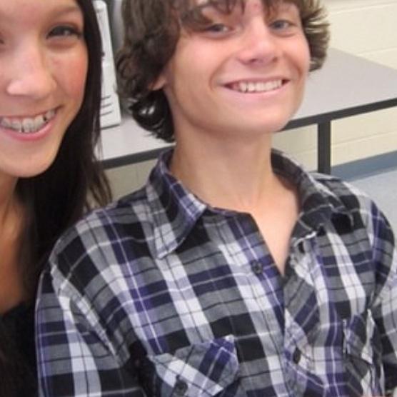 Our first picture together in 8th grade- 2012