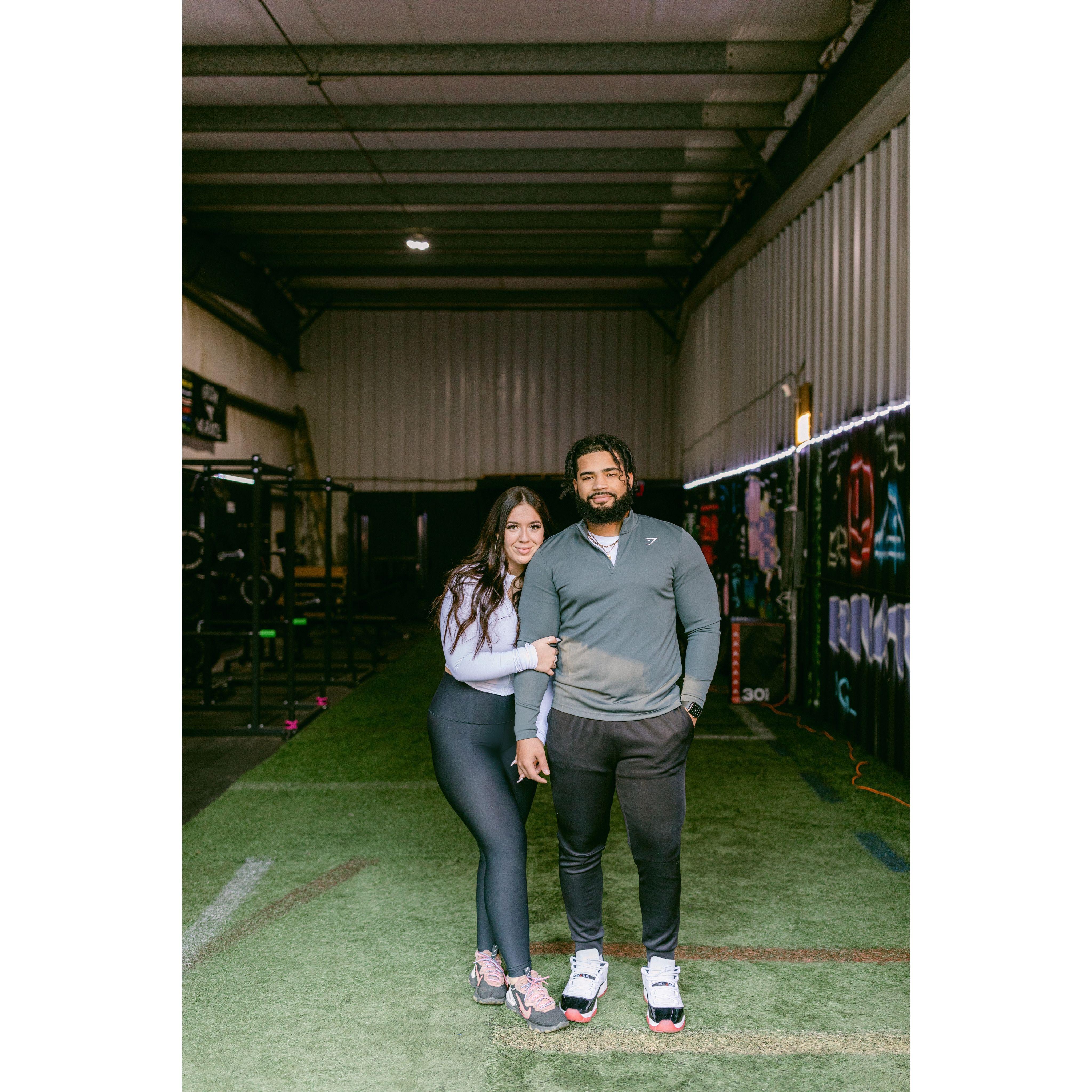 Standing in our gym we built together… a dream come true!