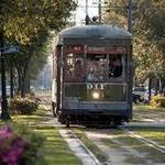 Street care ride up historic St. Charles Ave