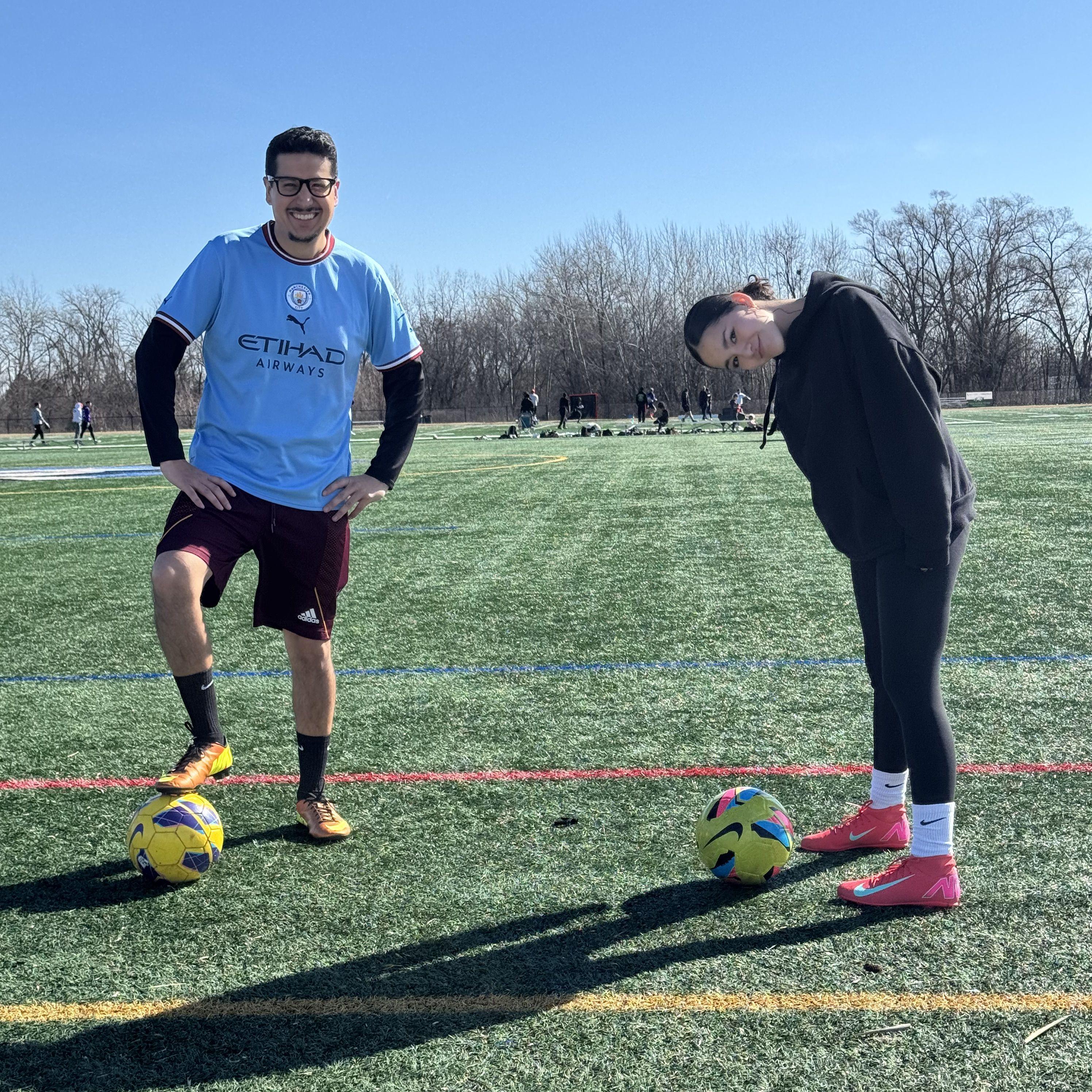 After 12 years, Frank finally gets to play soccer with his little sister (2025)