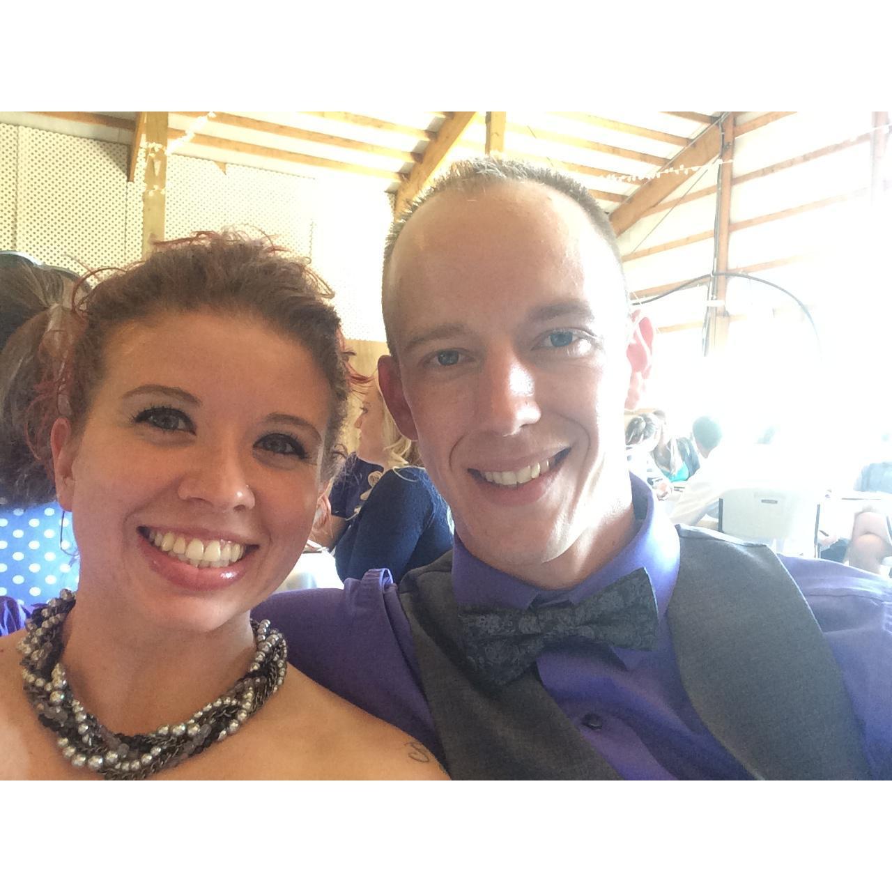 At a friend’s wedding.