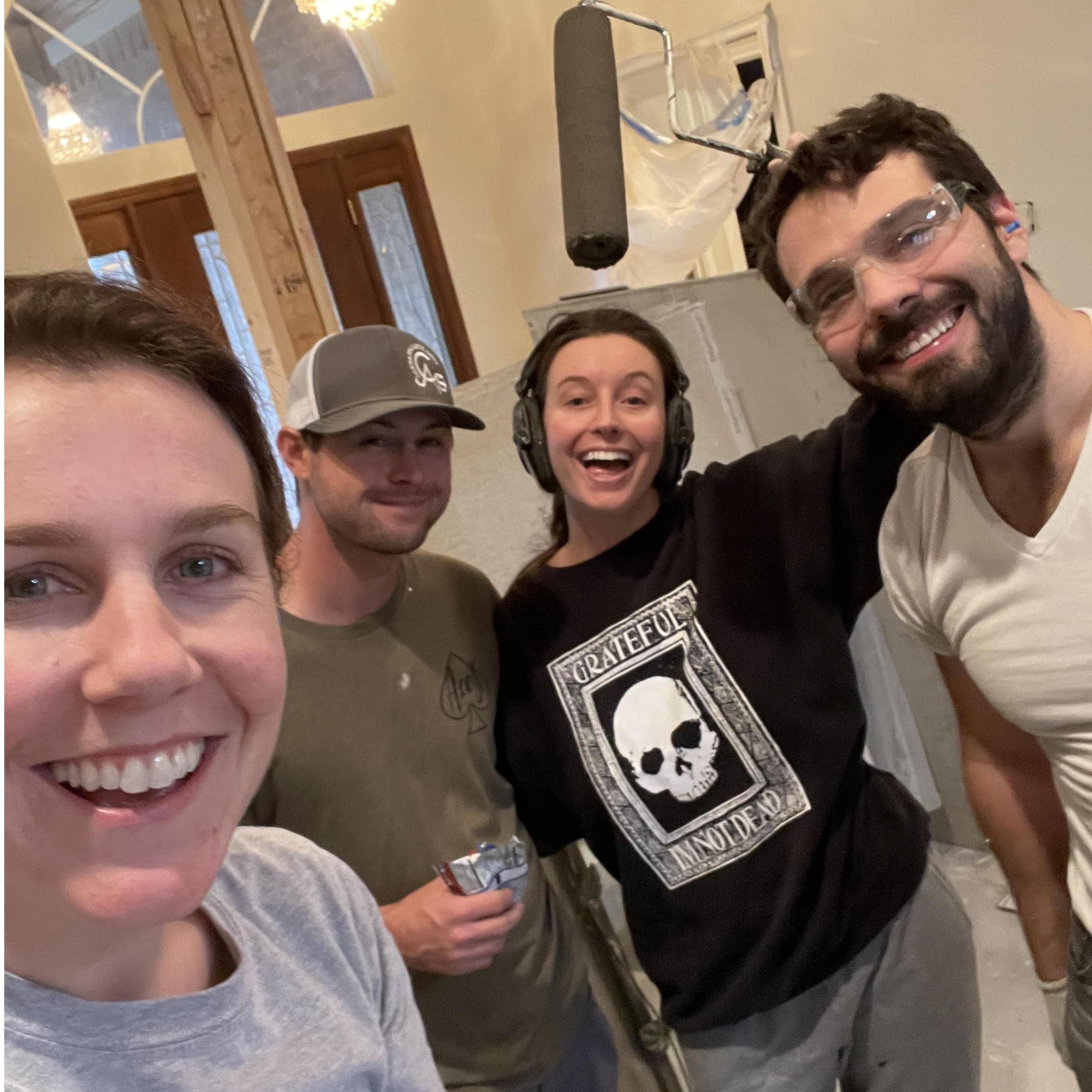 Some extra help painting our new home! (Morgan & Jon)