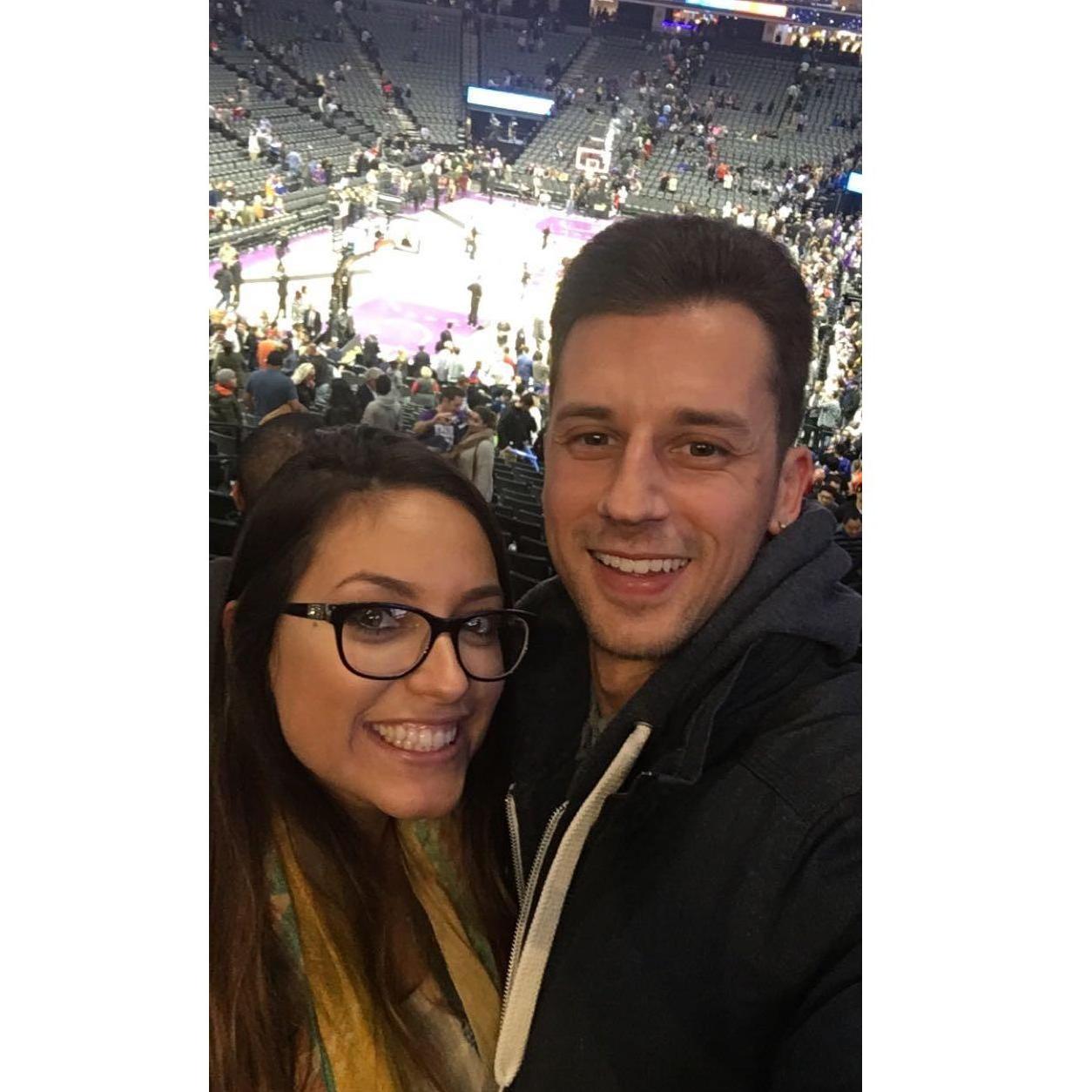 Date night watching the Sacramento Kings play