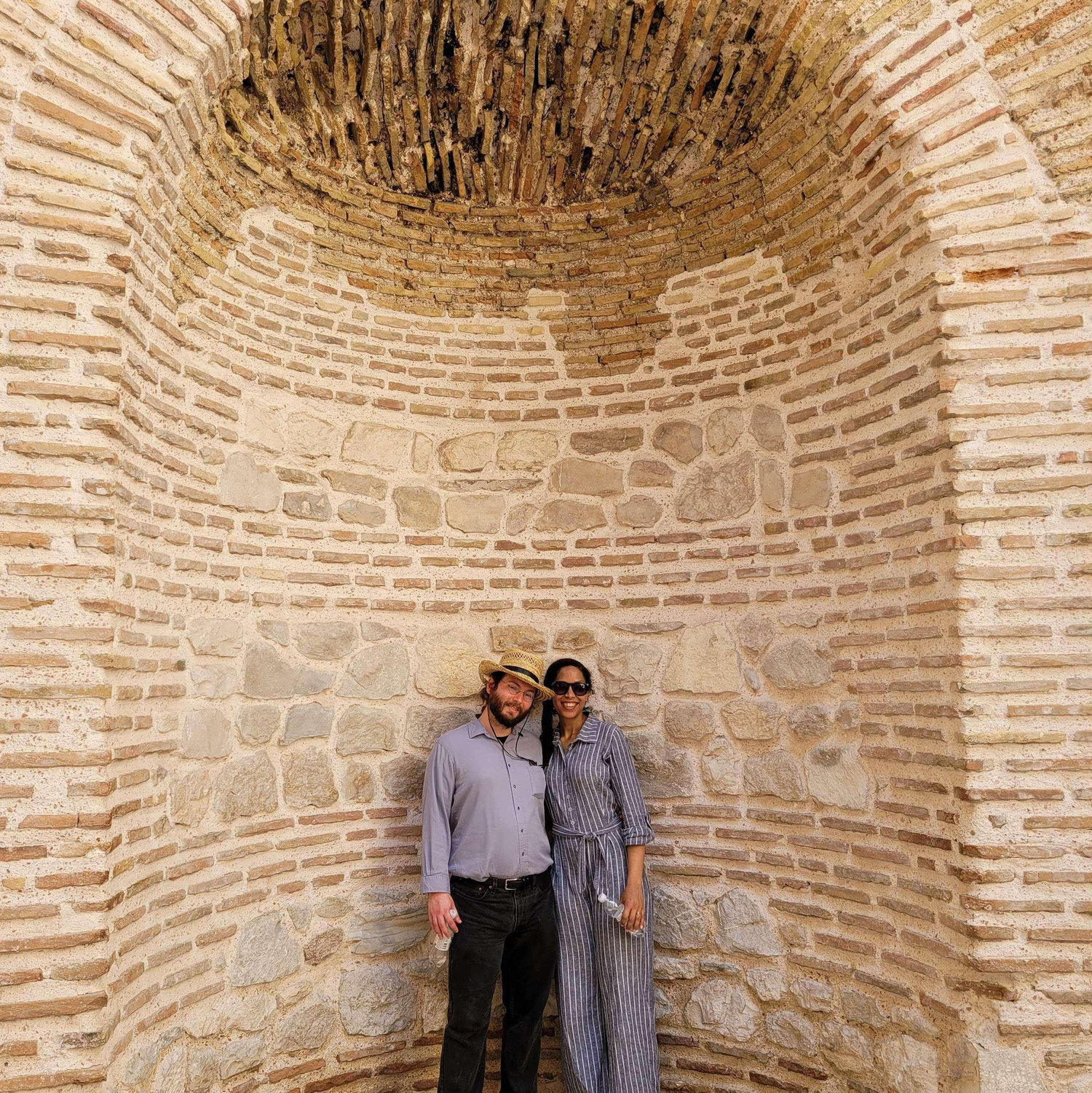 In an alcove in the wall of Diocletian's Palace in Split, Croatia! This trip brought us through more than a millennium of history!