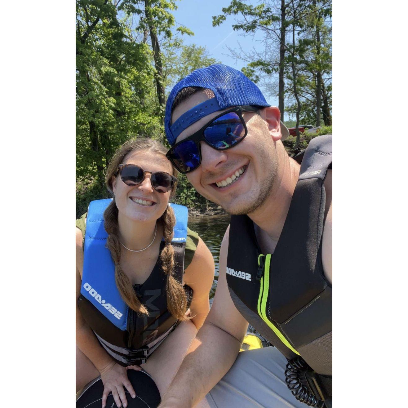 Fun in the sun on our jet ski!