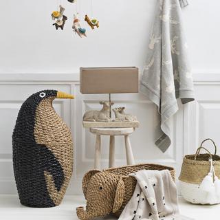 Braided Bankuan Penguin Shaped Basket