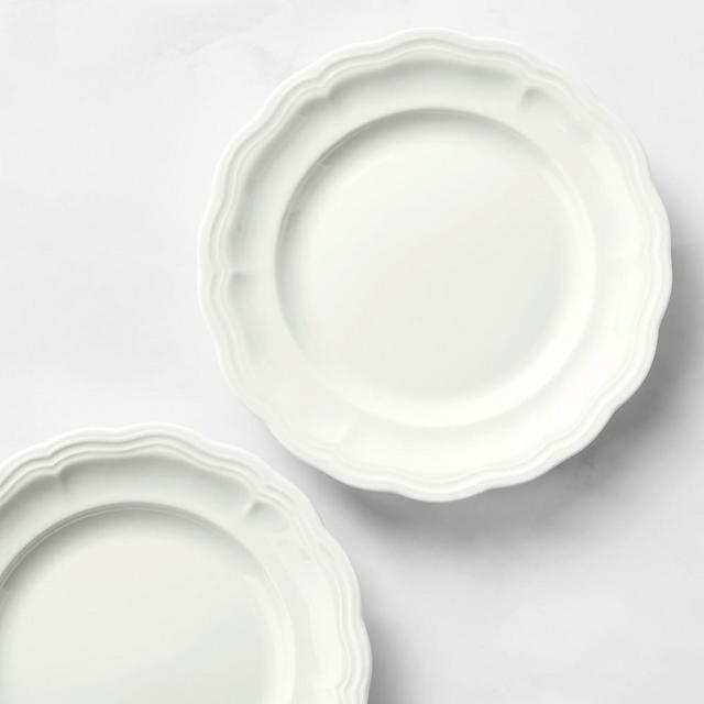 Pillivuyt Queen Anne Porcelain Salad Plates, Set of 4