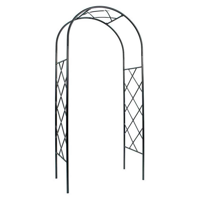Cambridge Lattice Arbor, 41"W x 92"H, Black