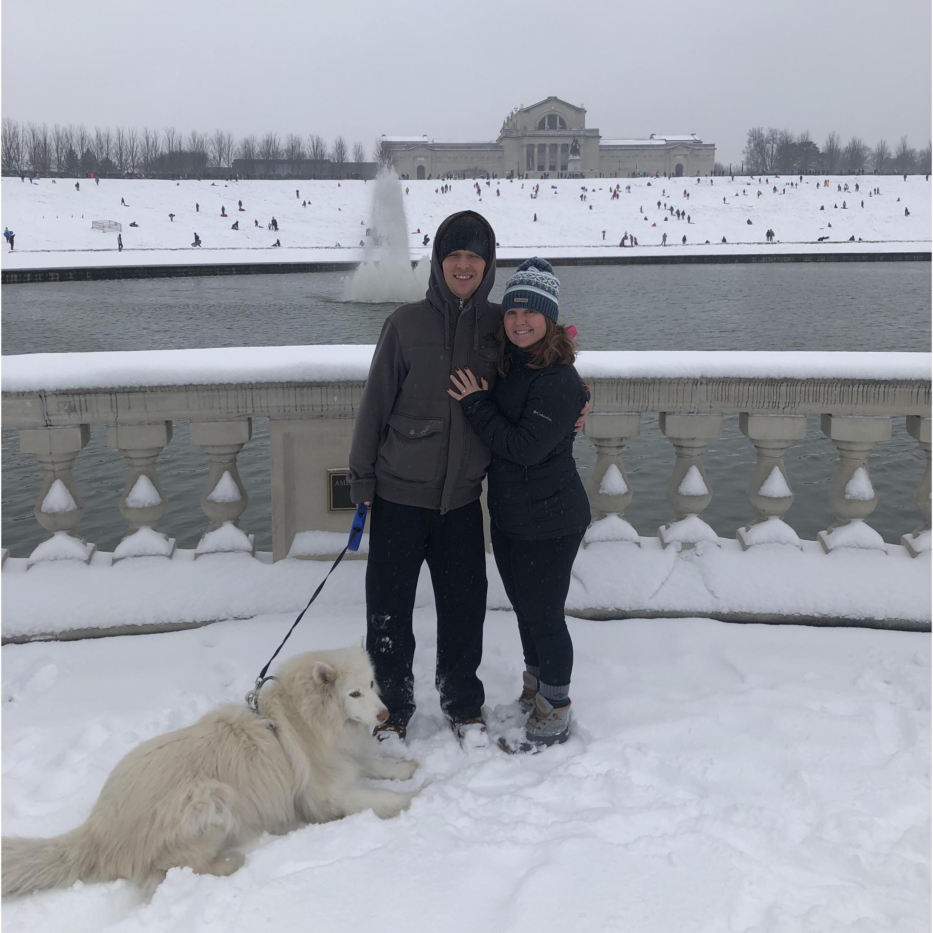 A Snowy Engagement