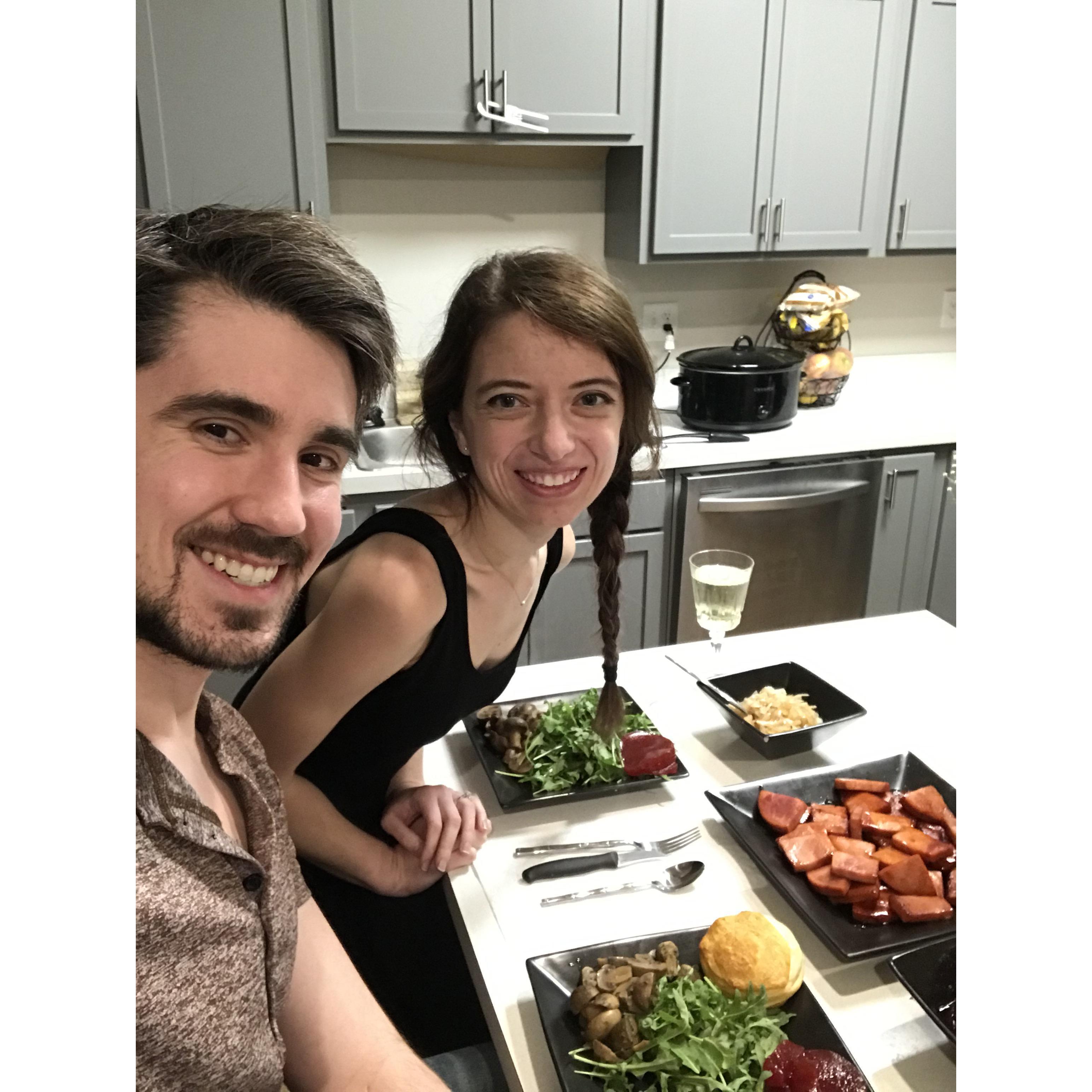 Mini Thanksgiving date complete with good food and even better company