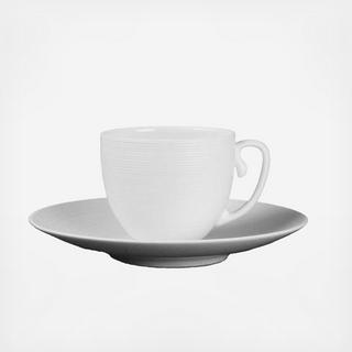 Hemisphere Matte White Demitasse Saucer