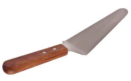 Update International WPS-6 Stainless Steel Pie Server with Wood Handle, 10-Inch