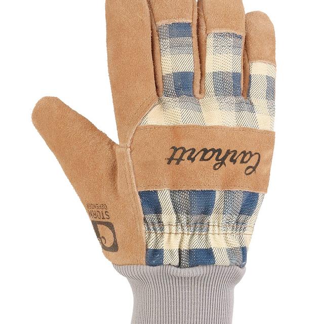 Carhartt womens Wb Waterproof Breathable Suede Work Glove With Knit Cuff