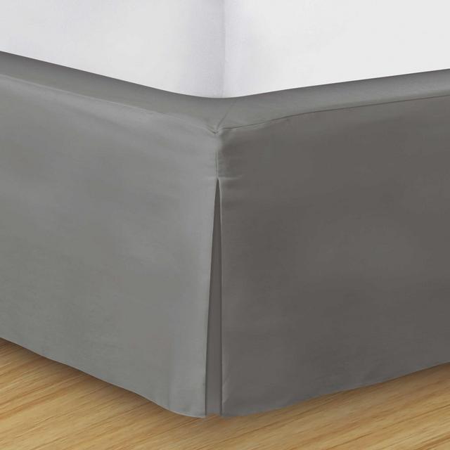 Wrap-Around Wonderskirt Queen Bed Skirt in Light Grey