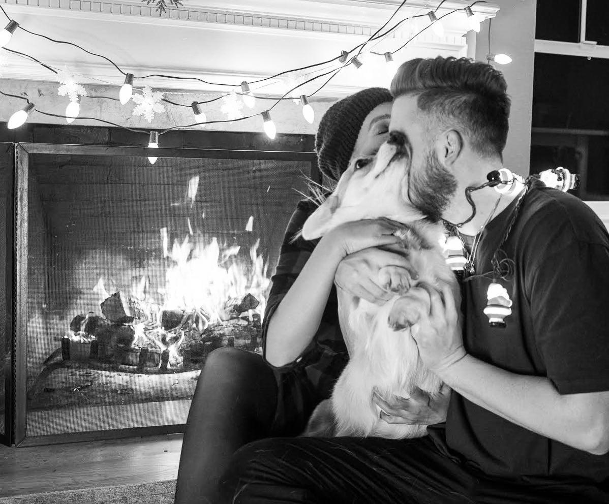 Christmas photoshoot with Ivy.