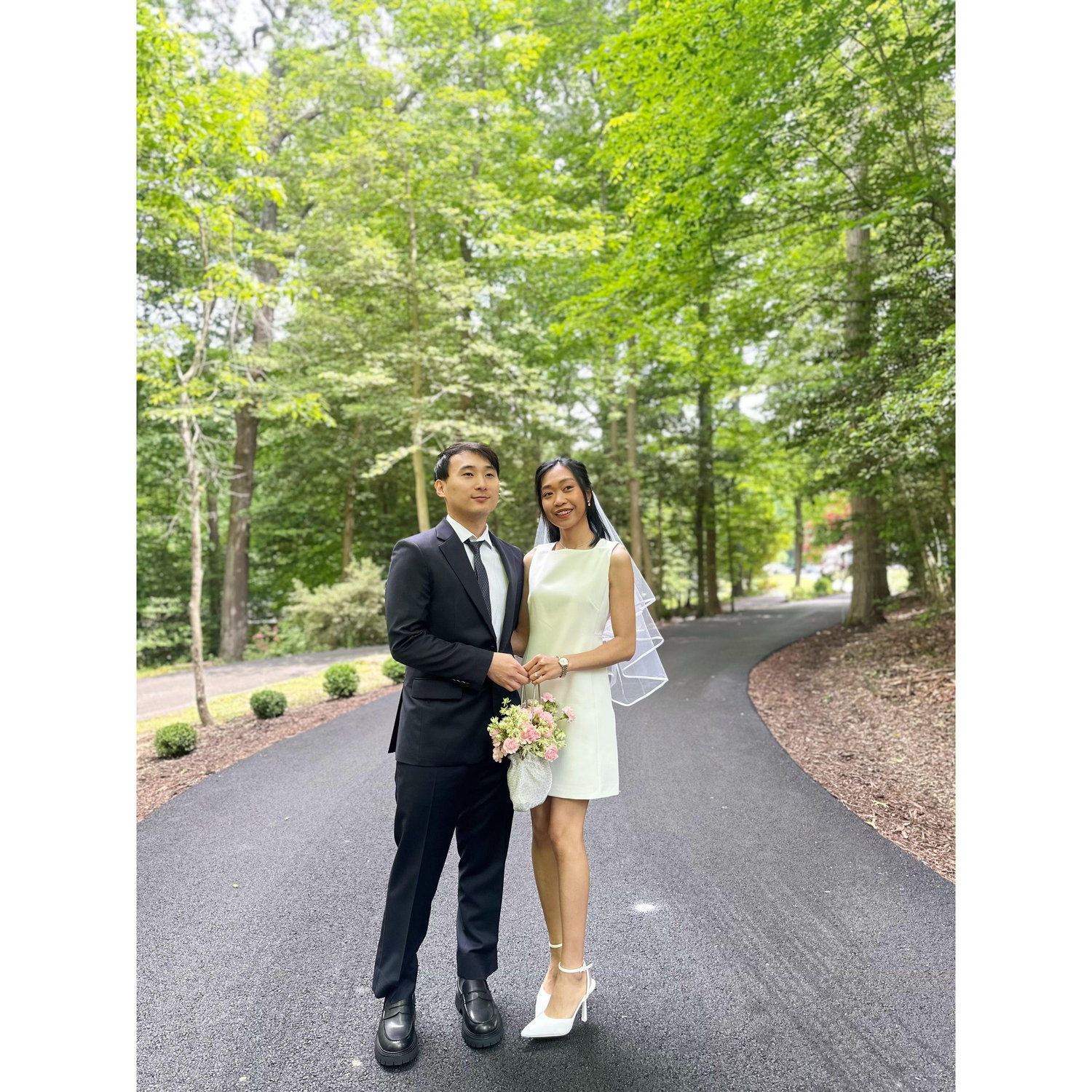 On our way for our court wedding!