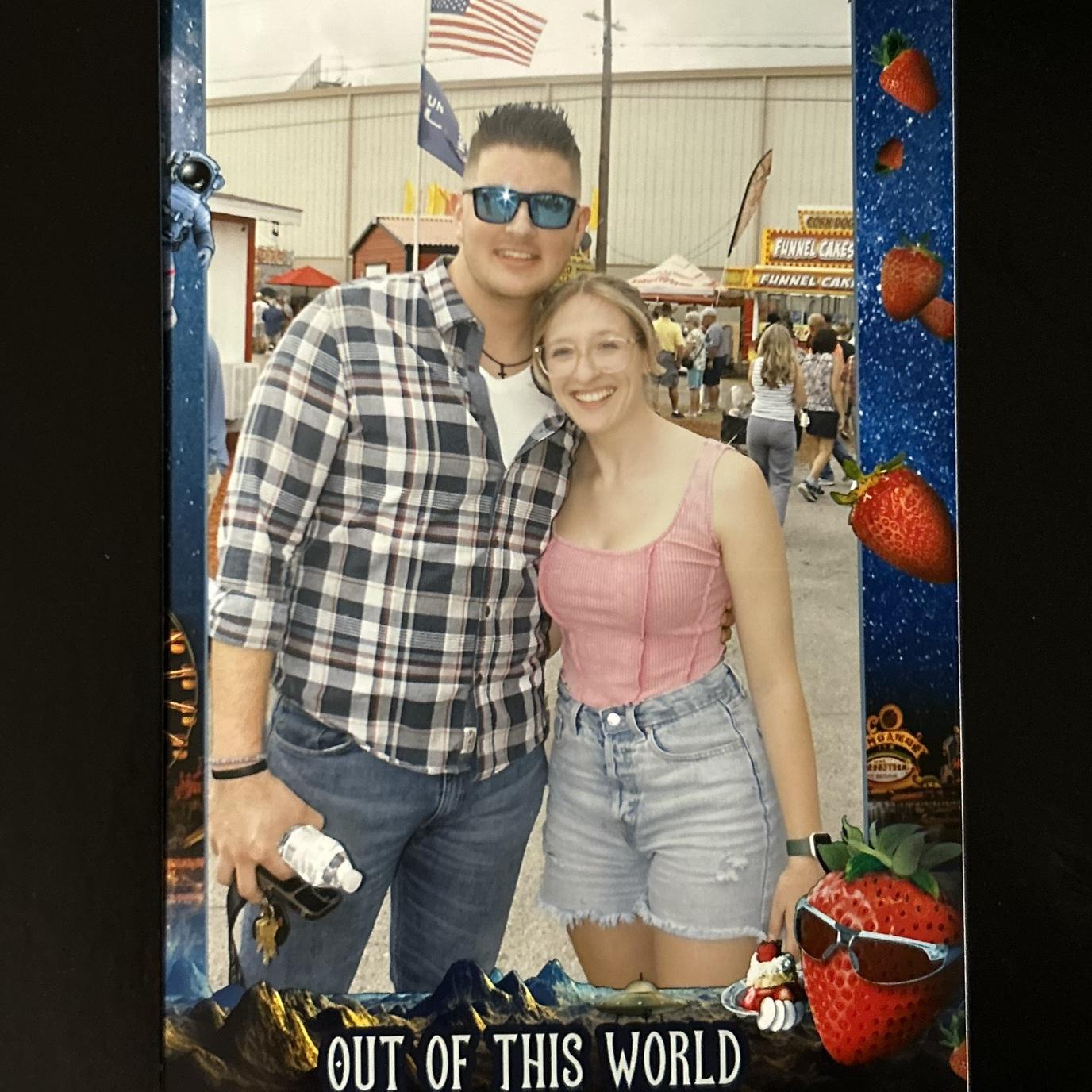 Our first date at the Strawberry Festival