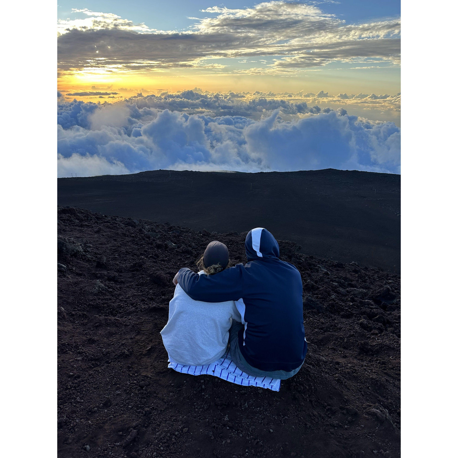 On top of the world! On top of the clouds in Hawaii