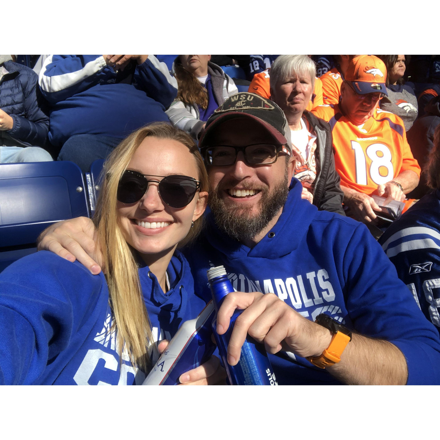 Catching a Colts game while visiting some family in Indiana!