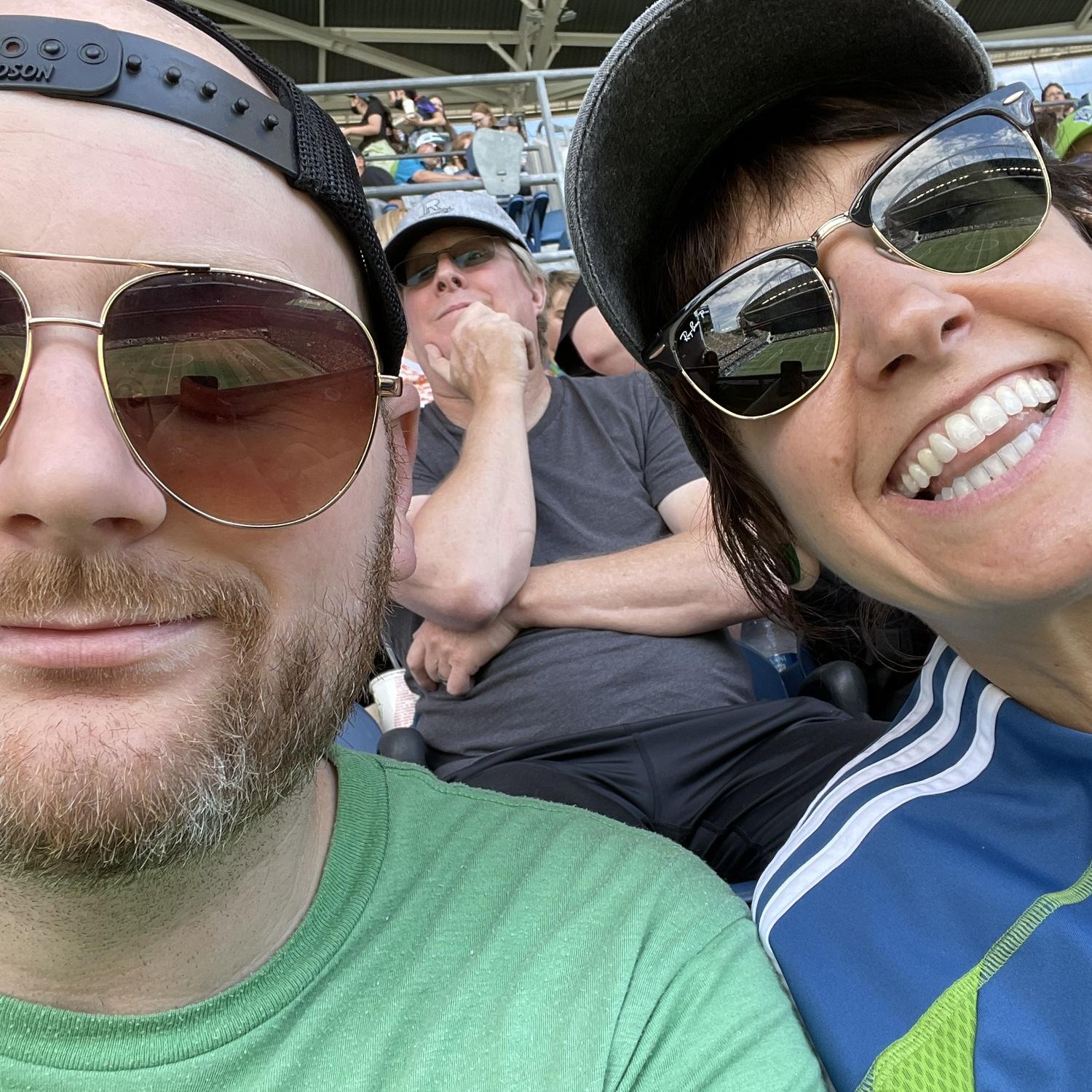 First sporting event (Seattle Sounders vs. Portland Timbers)