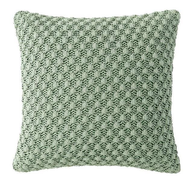 Peri Home Crochet Knit Decorative Pillow, 20" x 20"