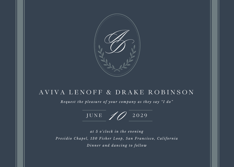 Clyde Landscape | Evergreen | Zola Wedding Invitations